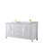 Daria 72 " W Freestanding Standard Free Standing Single Double Vanity Bathroom Vanity With Carrara Marble Top-61132183-40066174-61132187