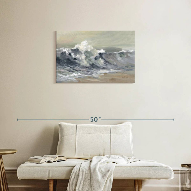 Senne sereine éclaboussant la vague, H 20 po x l 30 po
