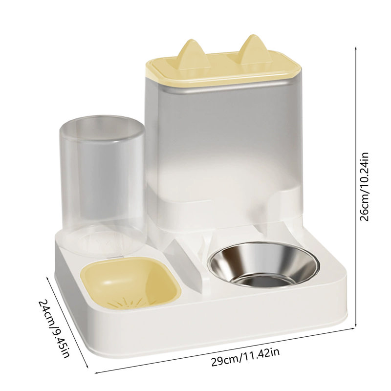Bols à chats Cats Bowls, Yellow