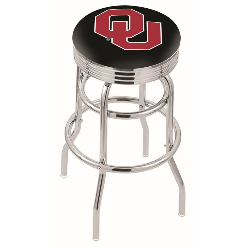 NCAA Bar & Counter Stool, Oklahoma, Bar Stool (30" Seat Height)