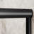 Dual Sliding Safety Glass Aluminum Black Modern Shower