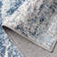 Tapis d'intérieur moderne et abstrait bleu / blanc-120328072