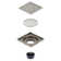 Kingston Brass BSF6310ORB Watercourse Transit 4" Square Grid Shower Drain, Oil Rubbed Bronze