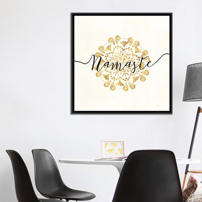 «Namaste I», art textuel sur toile tendue