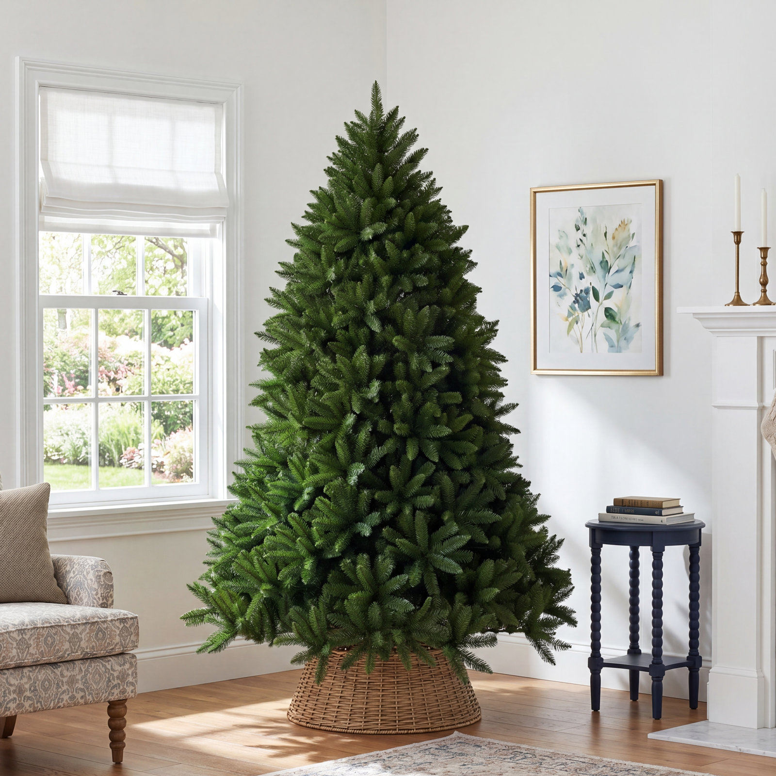 Artificial Fir Christmas Tree, 7.5' H