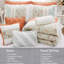 Édredon pour très grand lit - 9 pièces, coussins décoratifs corail, idée Shabby Chic