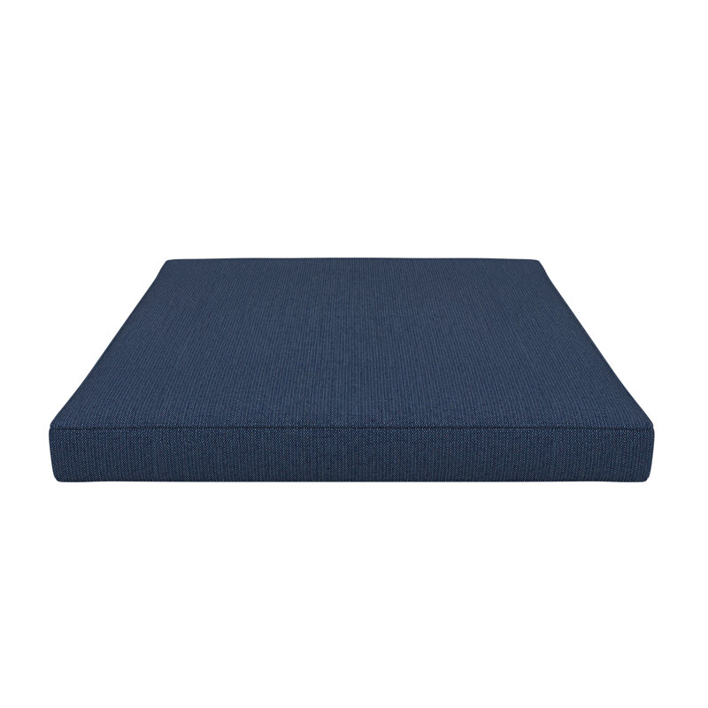 Sunbrella® Outdoor Ottoman Seat Cushion, 20" W x 22" D, Spectrum Indigo