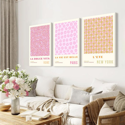 3 Piece Wrapped Canvas Print