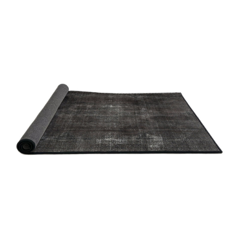 Tapis gris foncé Presnell, Rond 6 pi