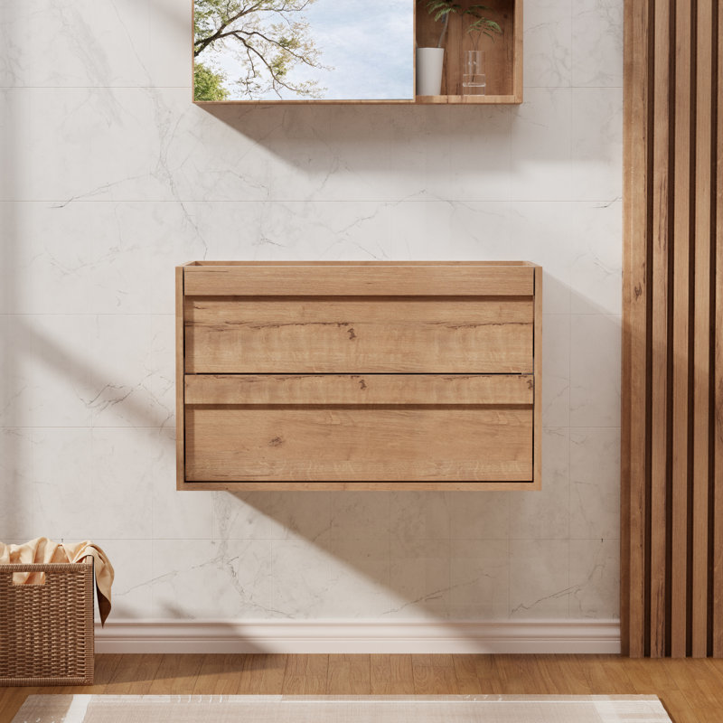 Base de meuble-lavabo flottant mural 30 po seulement, lavabo non inclus