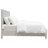 Eira Vale Full Transitional Upholstered Bed Frame with Decorative Nailhead Trim, Classic Turned Feet, and 800lb Capacity