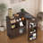 Buffet Cabinet,Coffee Bar Cabinet With Rotating Top And  Storage Shelves