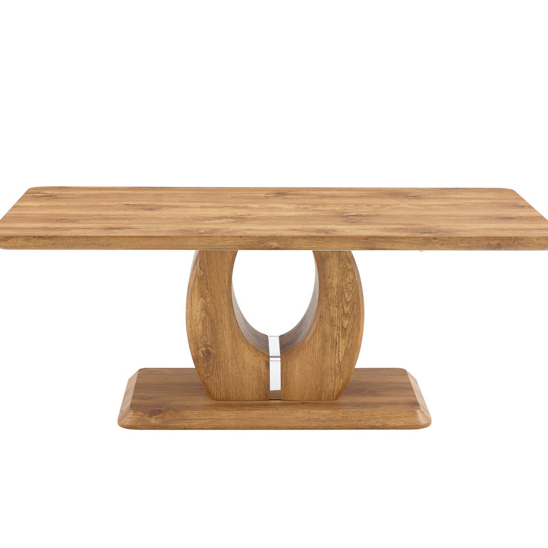 Table basse rectangulaire au look moderne et luxueux, 47 po x 25,6 po x 18 po, pour différentes pièces, bureau en bois simple et facile à nettoyer - salle à manger polyvalente, support pour différentes pièces 47 po x 25,6 po x 18 po