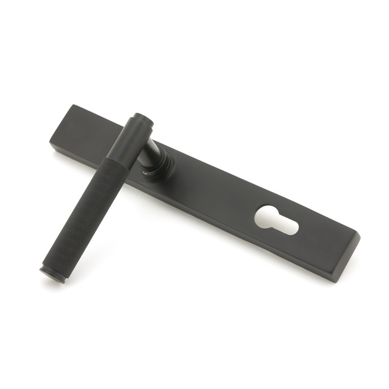 Brompton Lock Door Handle, Aged Bronze