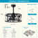 20''Industrial 5-Blade  Ceiling Fan With Remote Control ,5 ABS Blades Small Size Ceiling Fan