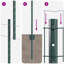 Fence with Post Segment Outdoor Barrier Garden Terrace Divider Boundary-322646864-322646895