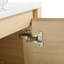 Meuble-lavabo mural 24 po avec lavabo d'art en céramique et porte à fermeture en douceur, emballage KD, contreplaqué