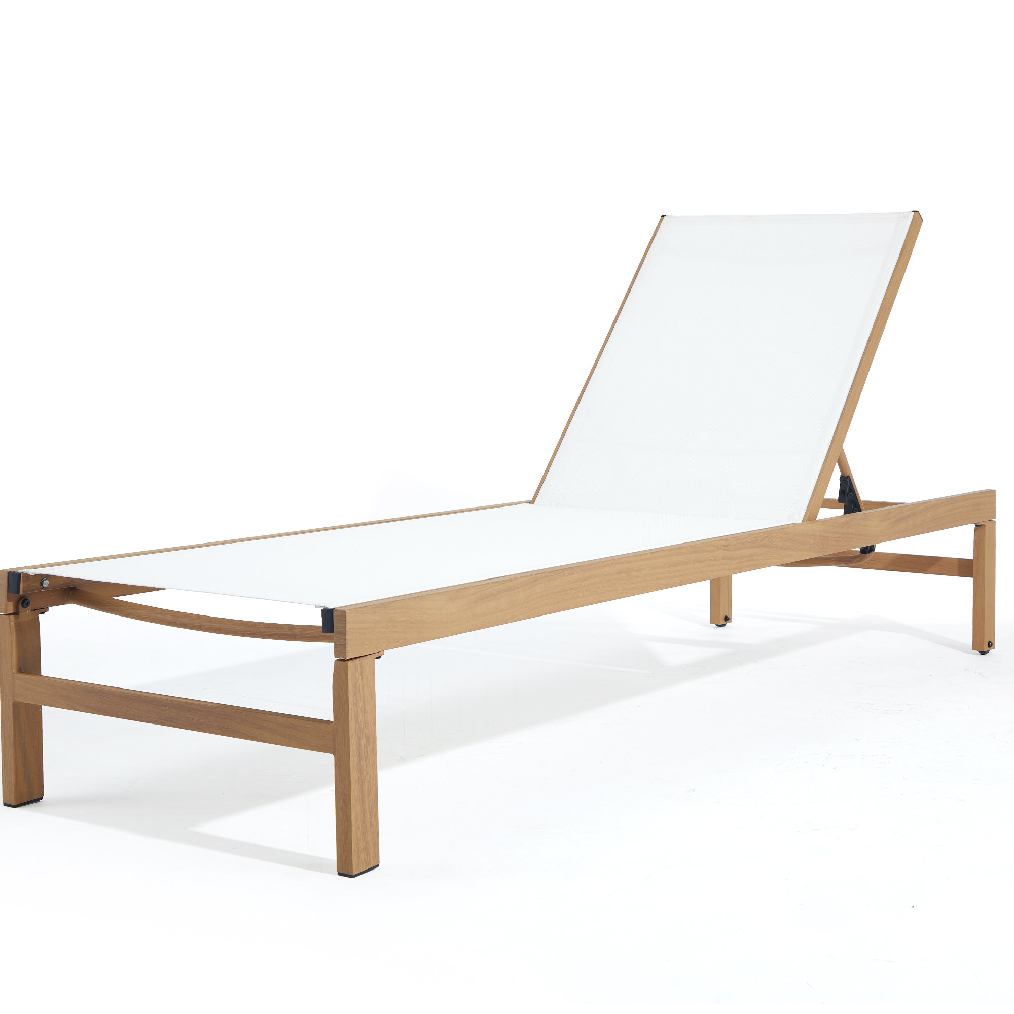 Aluminum Outdoor Chaise Lounge, Brown