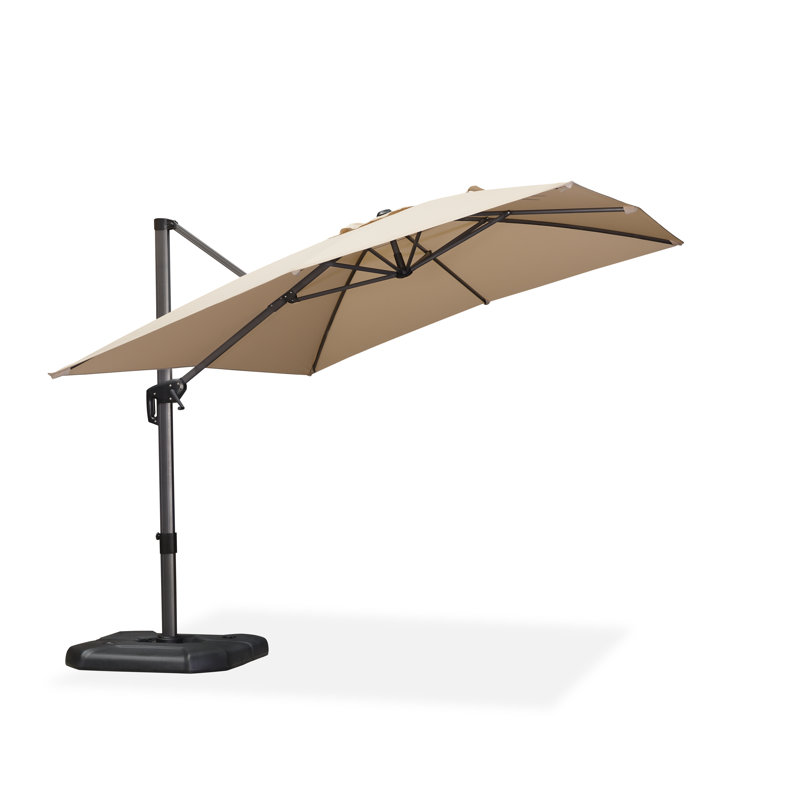 274cm X 335cm Rectangular Cantilever Parasol, Beige
