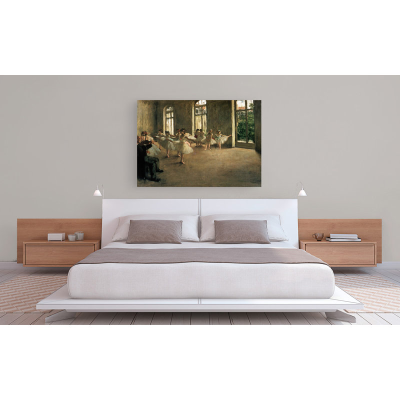The Rehearsal by Edgar Degas - Wrapped Canvas Painting, 50cm H x 70cm W x 4cm D