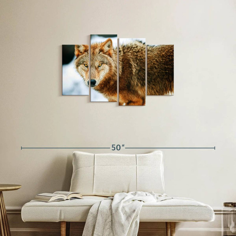 Brampt Brown Wolf, 22'' H x 36'' W