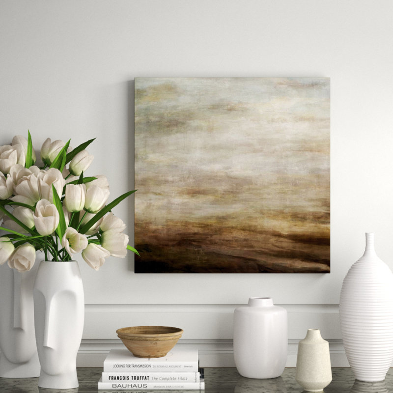 Misty Horizon Print by Elle Youngstrom, 30" H x 30" W x 1.5" D, Knife Gel