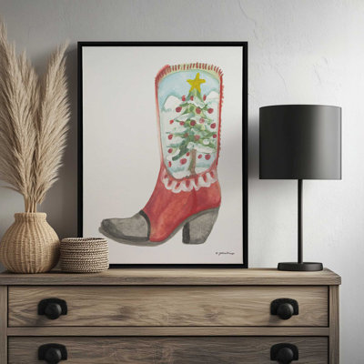 Christmas Boot by Jessica Mingo Art Print