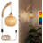 Bamboo Lantern Plug-In Wall Lamp
