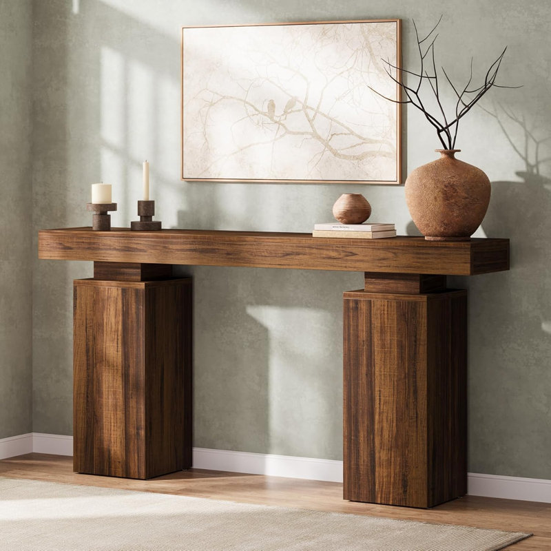 11.81cm Console Table, Rustic Brown