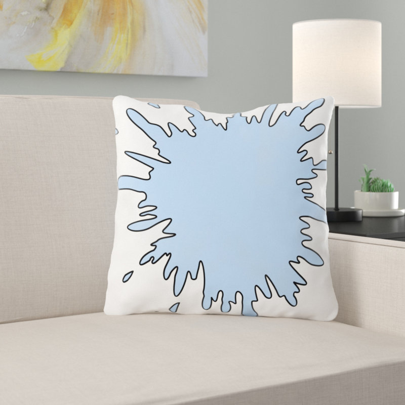 Floral Reversible Throw Pillow, Microsuede, Indoor