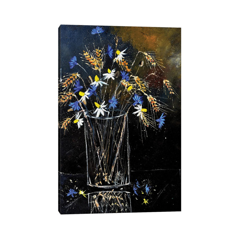 A Still Life With Field Flowers by Pol Ledent - Wrapped Canvas Print, 66.04 cm H x 45.72 cm W