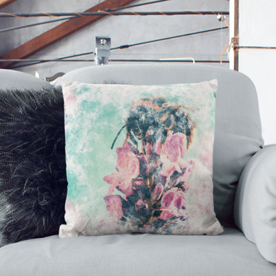 Floral Square Throw Cushion