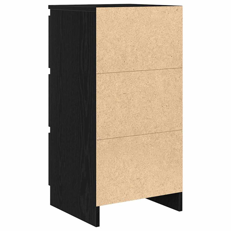 Sideboard 37.5X35x76 Cm Engineered Wood, Black Oak