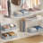 Storage Bins For Closet, Trapezoid Storage Bins With Front Handle, Fabric Storage Baskets For Shelves, Line Closet Organizers For Toys, Boooks, Clothes, 6 Packs (Grey)-126357621-126357626
