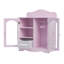 Teamson Kids Twinkle Stars Princess Fancy Closet with Hangers for 18" Dolls, Pink