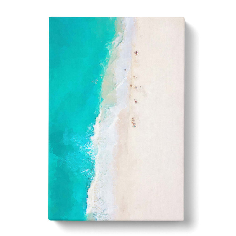 Cancun Beach In Mexico In Abstract - Wrapped Canvas Print, 50cm H x 35cm W x 3cm D