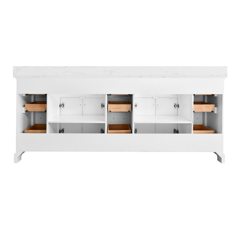 84 inch Free-standing Double Bathroom Vanity