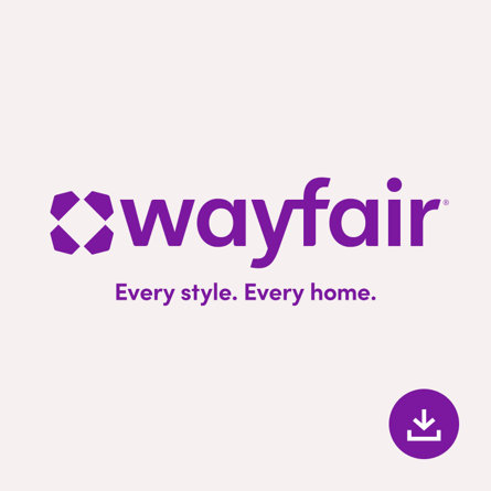 Wayfair Horizontal Logo with Tagline