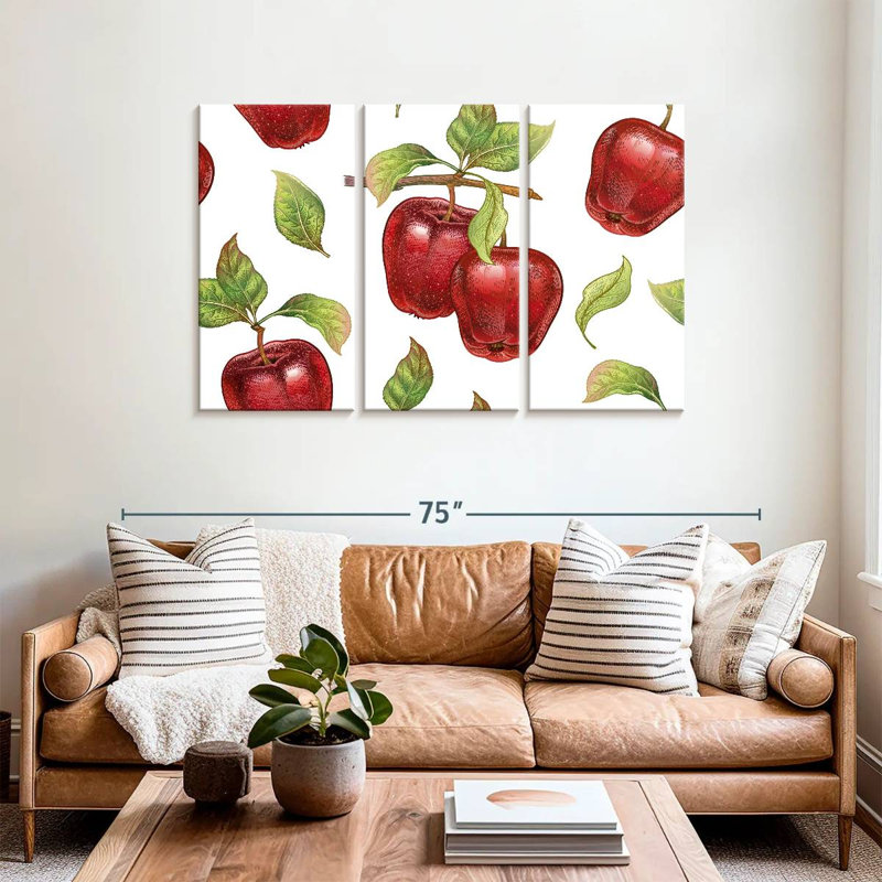 Yarlin Luscious Apples, 36" H x 57" W