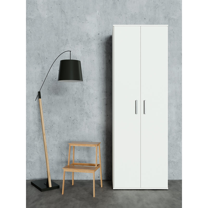 White Utility Closet System, White/Black