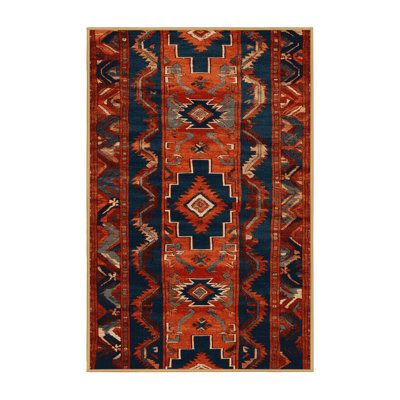Machine Washable Turkish Brown Area Rug