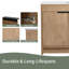 Meuble-lavabo autoportant 24 po avec lavabo en céramique blanche et 2 portes d'armoire à fermeture en douceur-1472641768