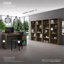 Bureau extensible Techni Mobile, noyer-1250927546