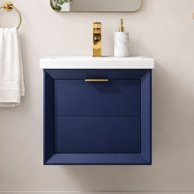 Draven 20'' Single Bathroom Vanity with Porcelain Top