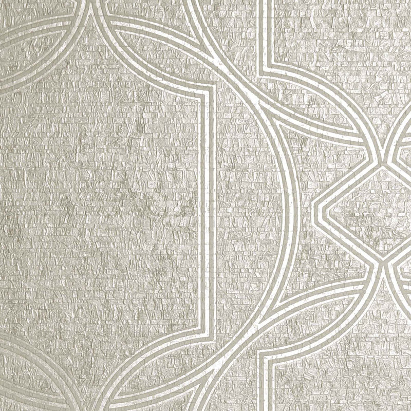 Tranquility Geometric Vinyl Wallpaper Roll, Beige