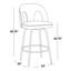 Ensemble de tabourets pivotants contemporains avec repose-pieds rond-129454159