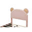 Structure de lit simple tapissier avec tête de lit en forme d'ours en forme de tête d'ours pour enfants, chambre à coucher, aucun sommier nécessaire