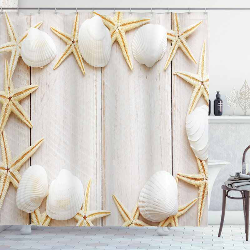 Ensemble de rideau de douche + crochets, H 75 po x l 69 po
