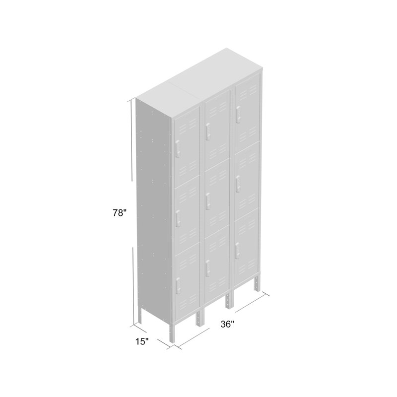 Casier DigiTech, L 36 po x P 15 po x H 78 po