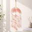 Décoration suspendue en cristal avec motif d'arbre de vie rose